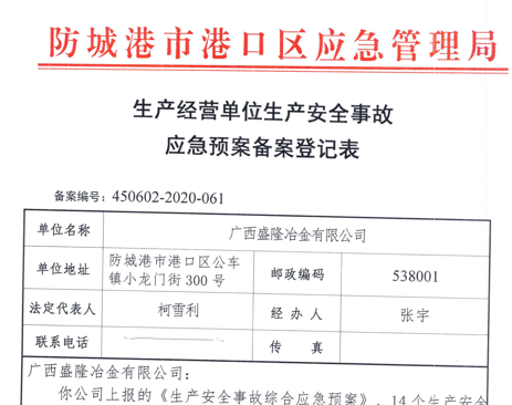 南宁博文高校教育咨询有限公司应急预案备案表公示